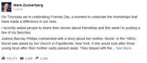 Facebook compie 12 anni e lancia il #friendsday